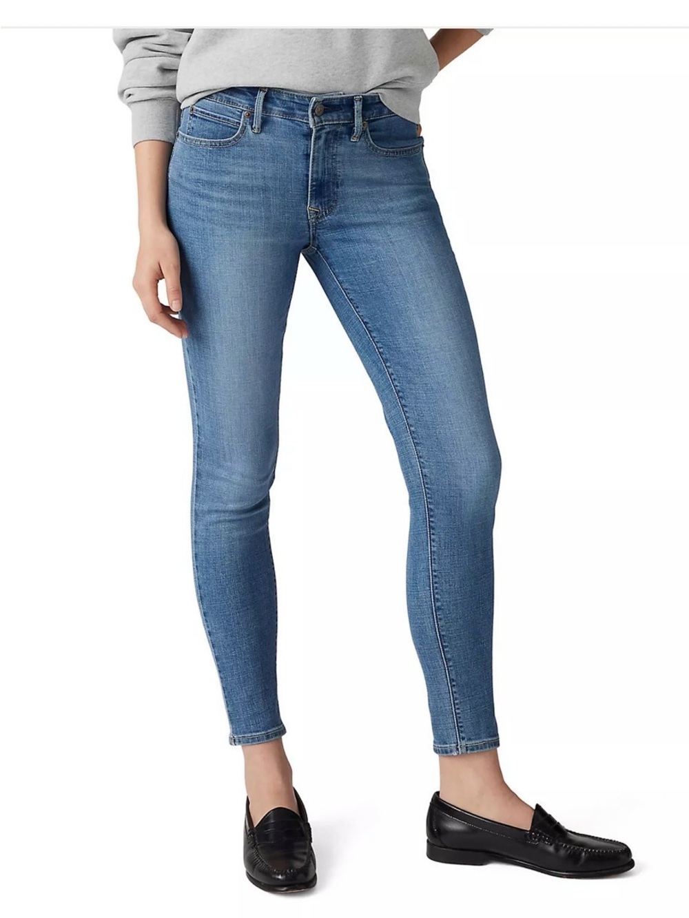 Levi's 711 Skinny Jeans Medium Blue Ladies 29